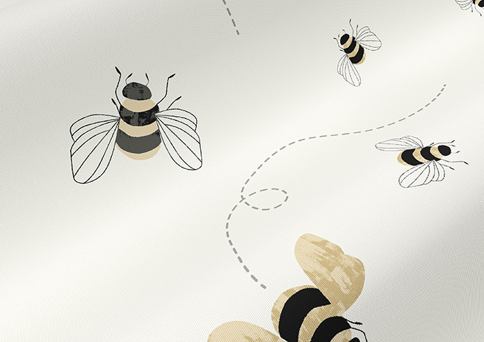 Bumble Bees, Honey - Roller Blind - Image 4